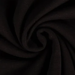 Alpenfleece Stoff uni schwarz 1,50m Breite