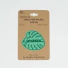 Applikation Bügelbild Go Green Blatt aus recycelten PET-Flaschen 46x55mm (HxB)