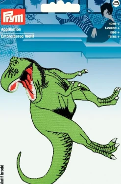 Applikation Dino T-Rex grün groß