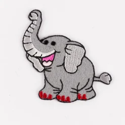 Applikation Elefant aufbügelbar grau 50x56mm von Prym