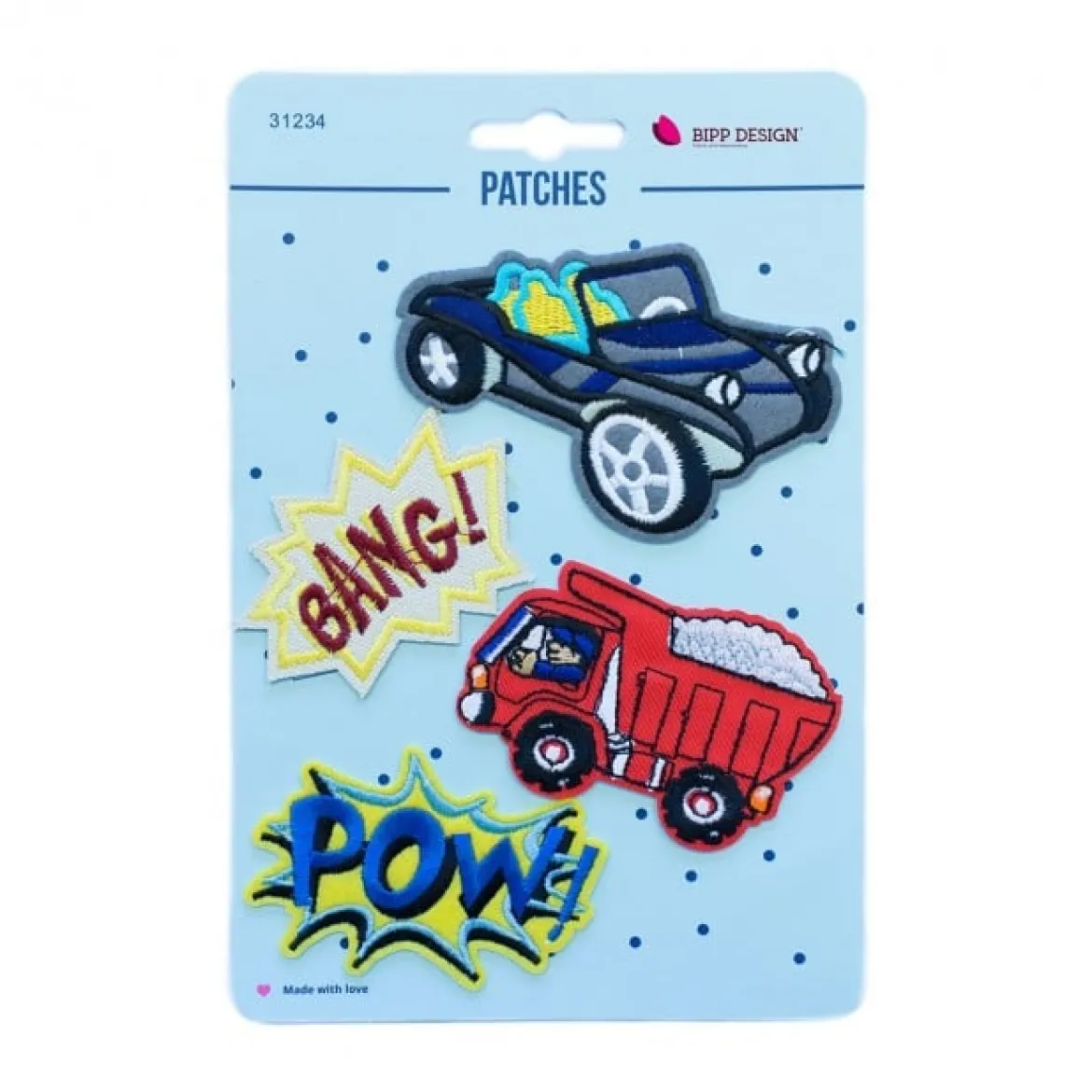 Applikationen Set 4 Stück Auto Laster