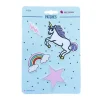 Applikationen Set 4 Stück Einhorn Regenbogen Blitz