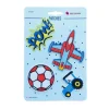 Applikationen Set 4 Stück Flugzeug Fußball Traktor
