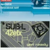 Applikation get ready grau schwarz 7,5x4cm