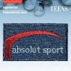 Applikation Jeanslabel absolut sport