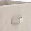 Aufbewahrungsbox Fuchs Samtoptik grau weiß 29x29cm