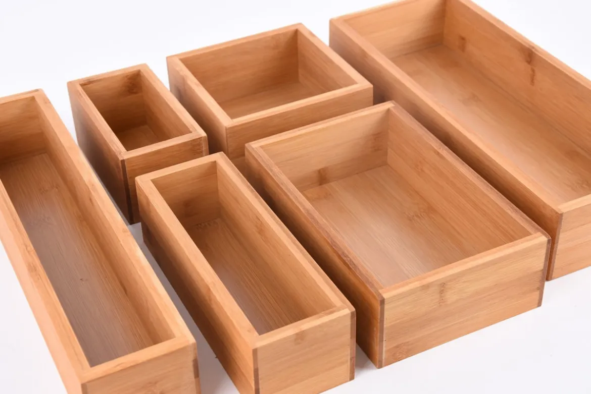 Aufbewahrungsbox Kiste Bambus 15x15x7cm