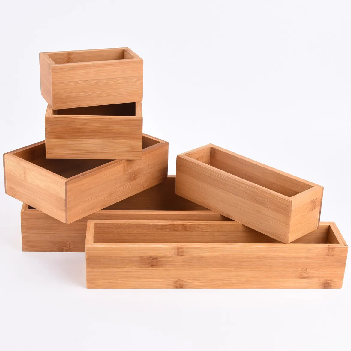Aufbewahrungsbox Kiste Bambus 15x15x7cm