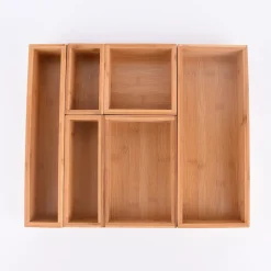 Aufbewahrungsbox Kiste Bambus 15x15x7cm