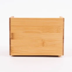 Aufbewahrungsbox rechteckig mit abgesenktem Rand Bambus natur 17,5x15,5x13xcm