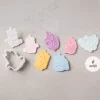 Ausstecher mit Stempelgriff Einhorn 6er Set aus Kunststoff für Backen und DIY von Creativ Company