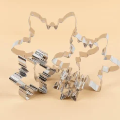 Ausstecher Schneeflocke Stern 4er Set aus Metall für Backen und DIY von Creativ Company