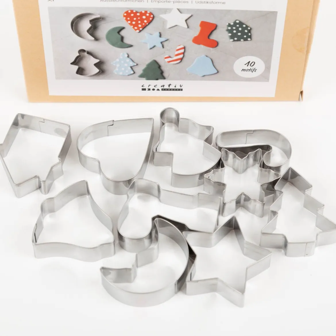Ausstecher Weihnachten 10er Set aus Metall für Backen und DIY von Creativ Company