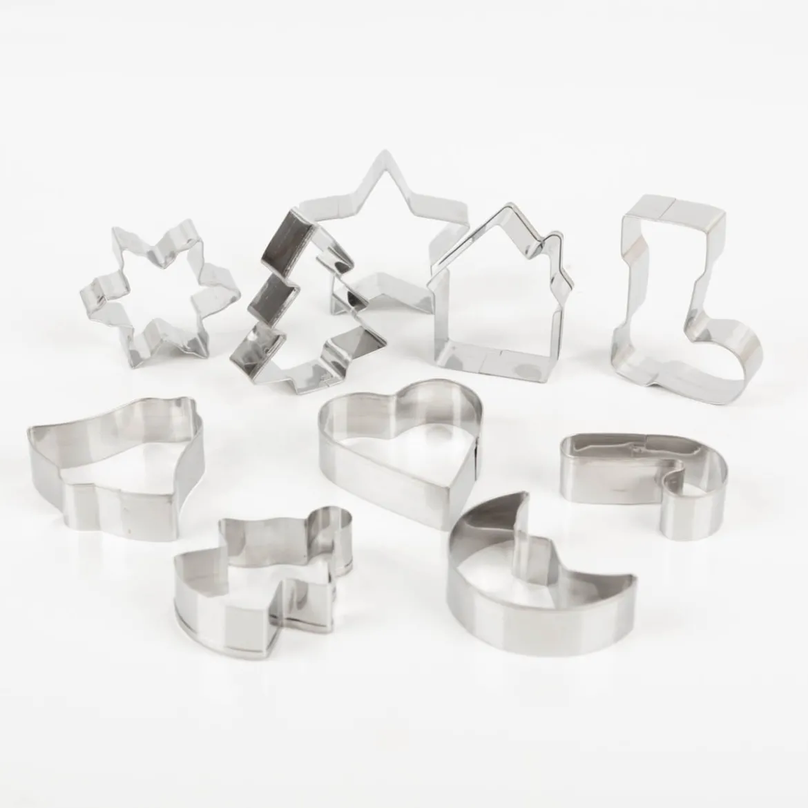 Ausstecher Weihnachten 10er Set aus Metall für Backen und DIY von Creativ Company