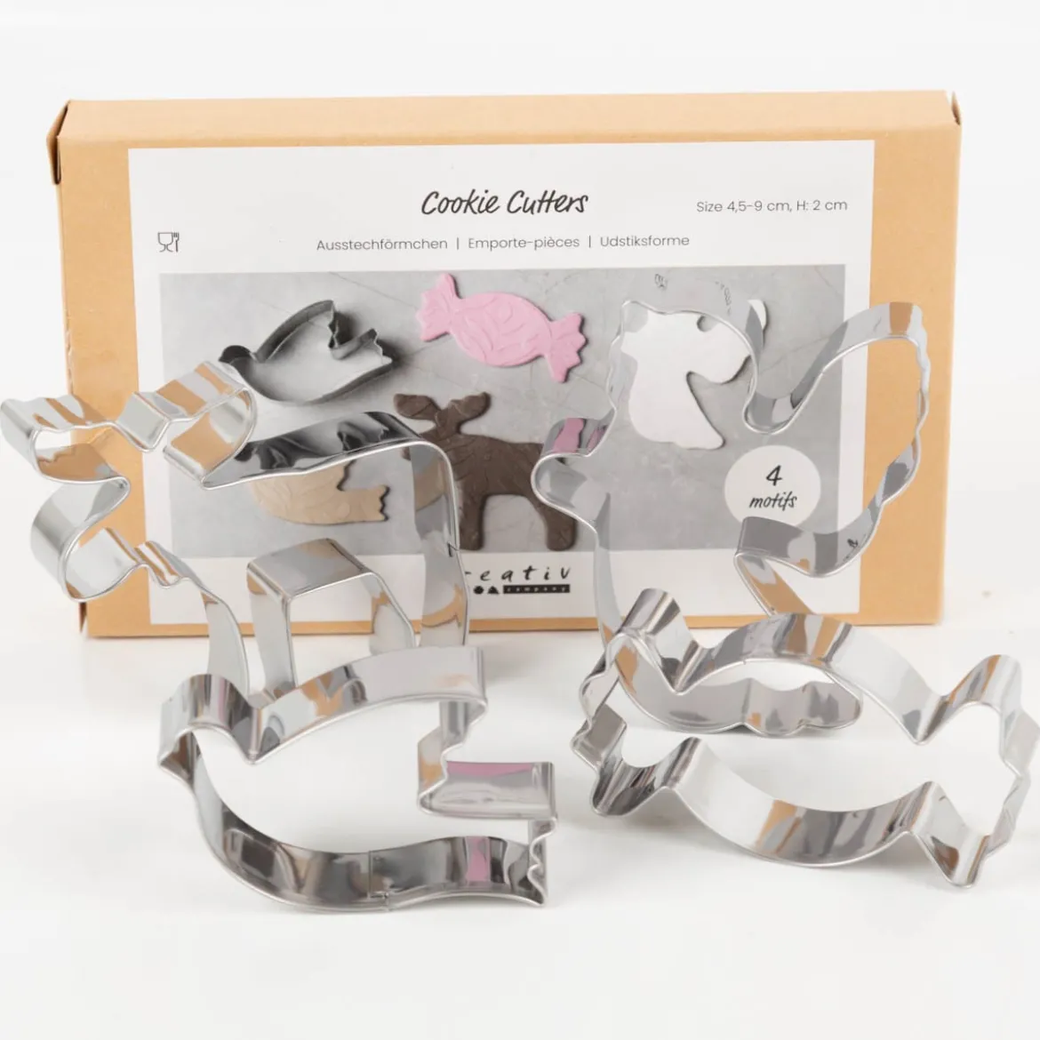 Ausstecher Weihnachten 4er Set aus Metall für Backen und DIY von Creativ Company