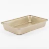 Backform für Brownies aus Metall goldfarbig 30x20x5cm