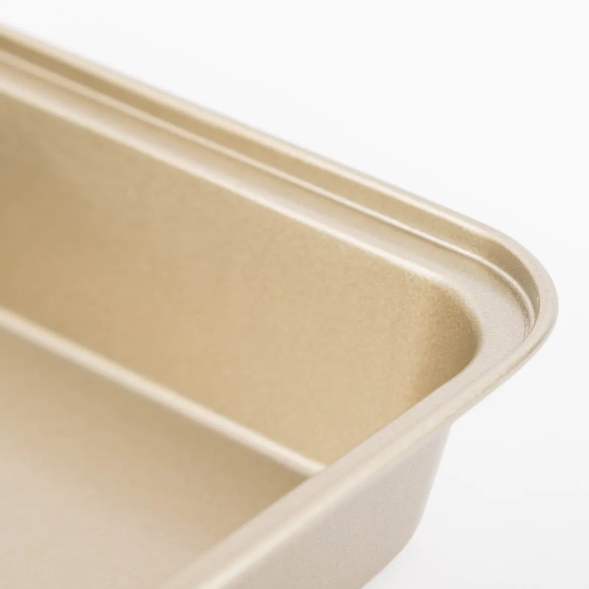 Backform für Brownies aus Metall goldfarbig 30x20x5cm
