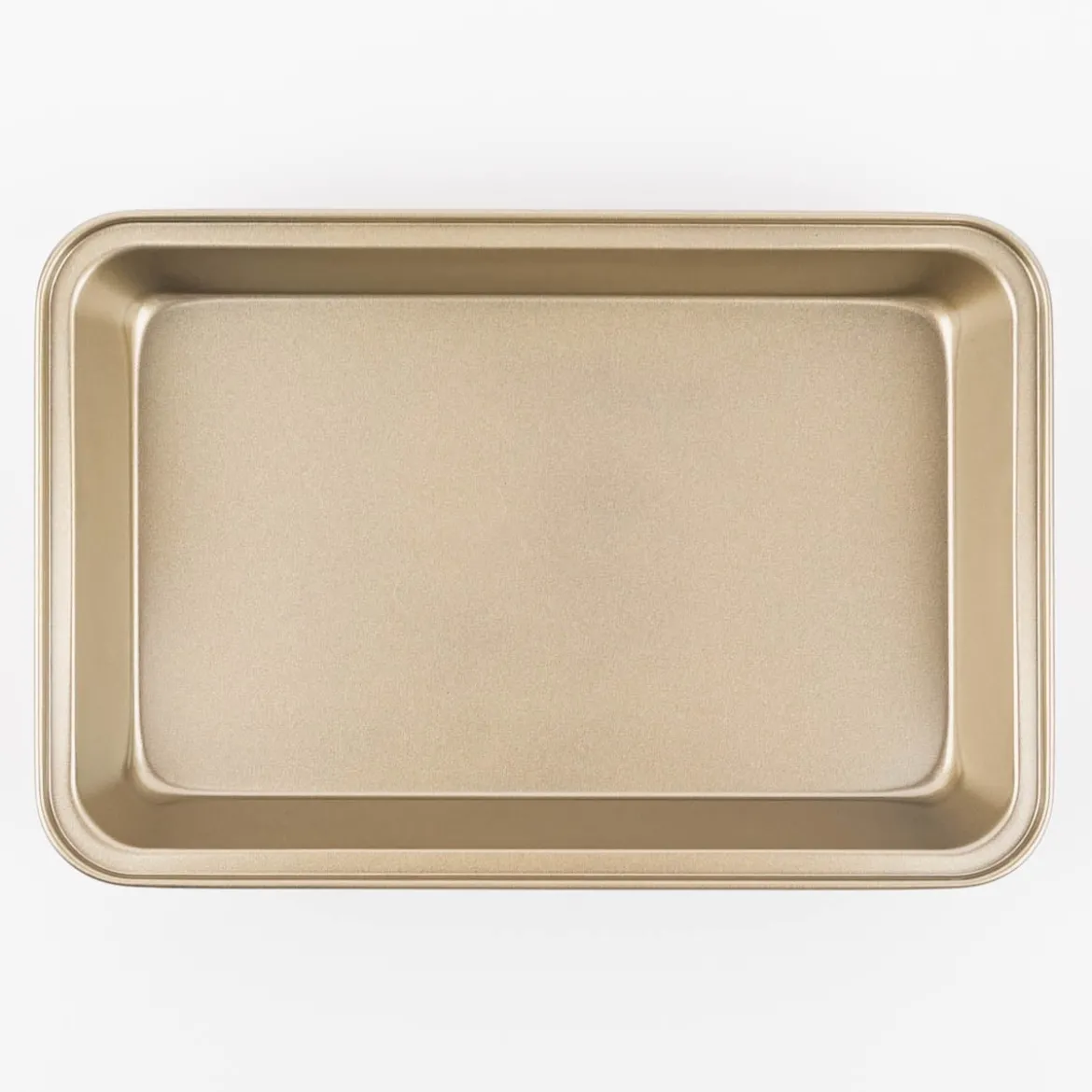 Backform für Brownies aus Metall goldfarbig 30x20x5cm