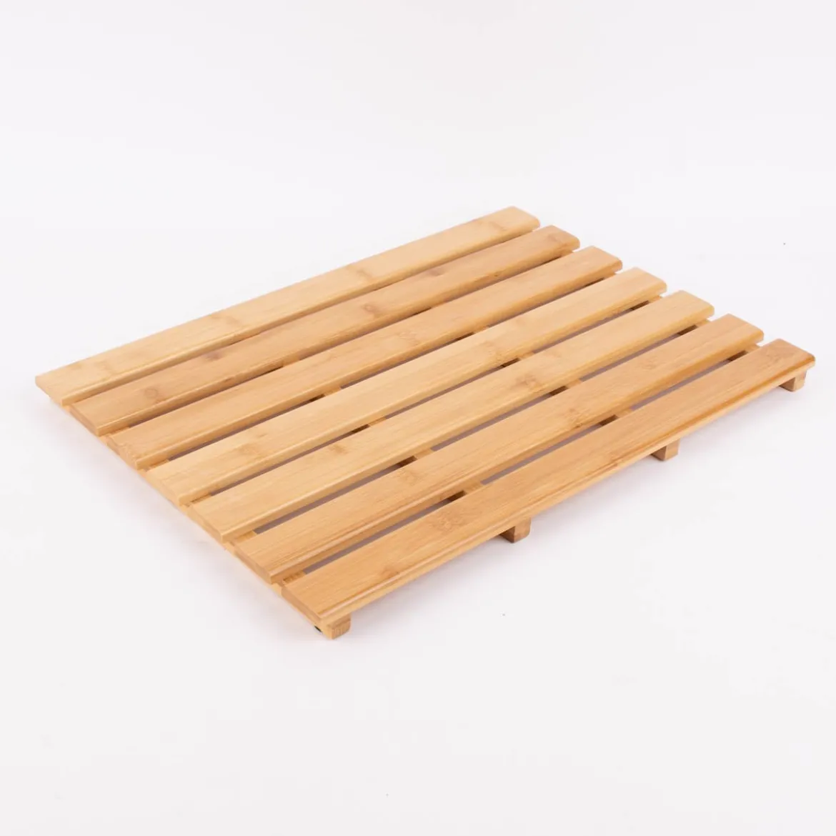 Badematte aus Holz Bambus natur 50x35x2,5cm