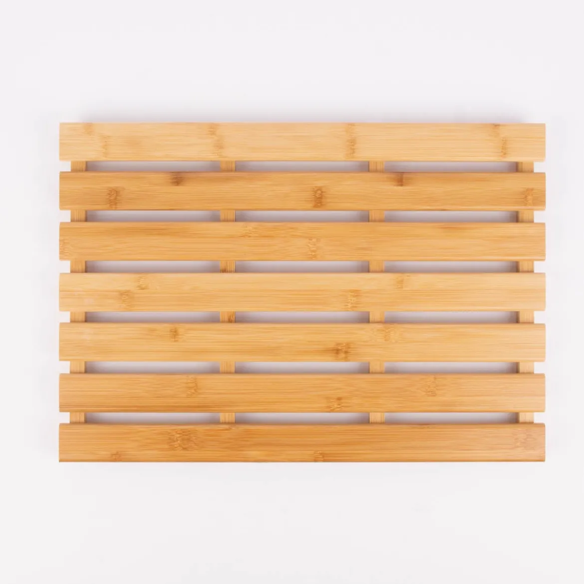 Badematte aus Holz Bambus natur 50x35x2,5cm