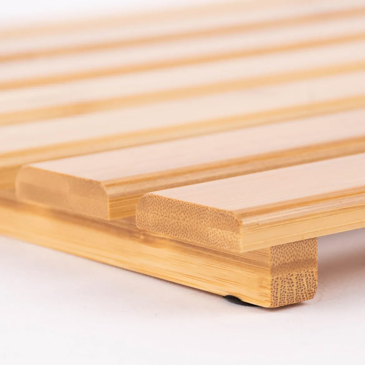 Badematte aus Holz Bambus natur 50x35x2,5cm