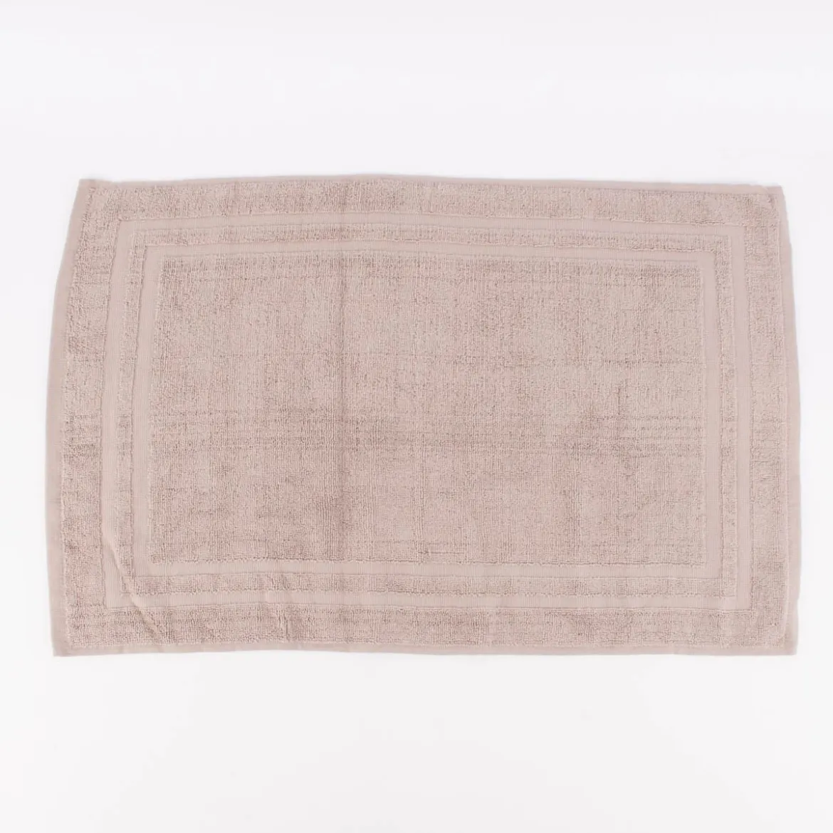 Badematte Baumwolle einfarbig taupe 45x70cm