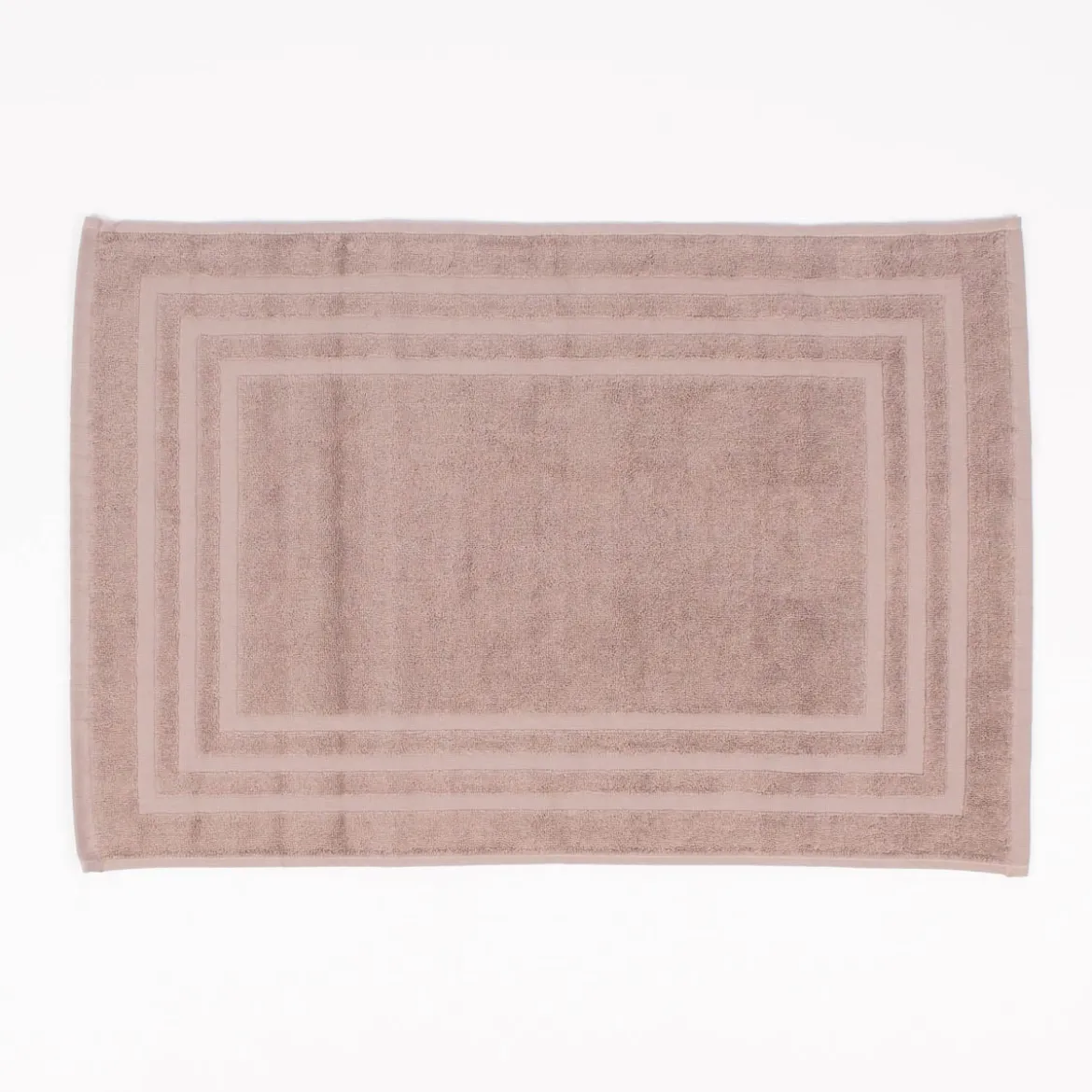 Badematte Bio Baumwolle einfarbig taupe 45x70cm