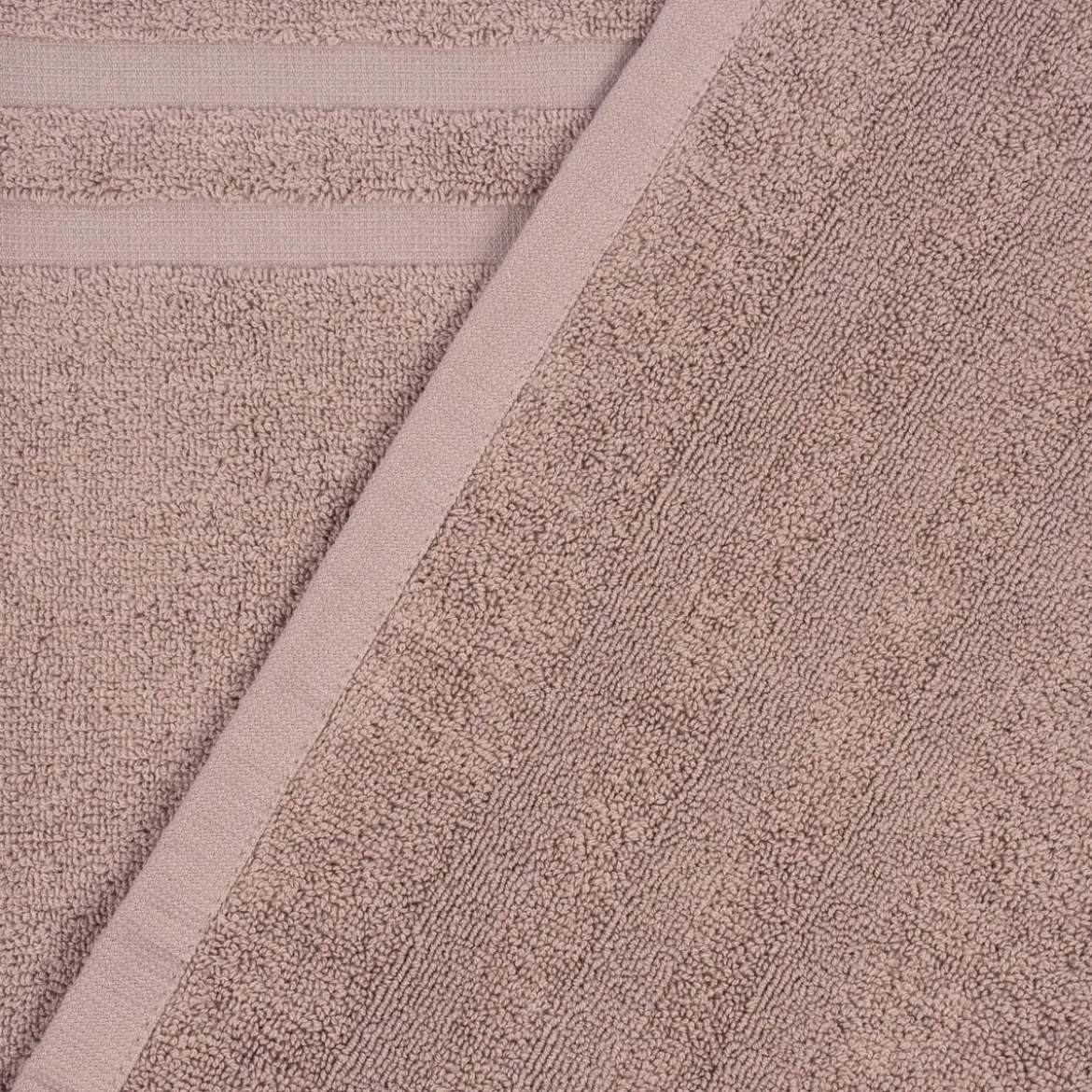 Badematte Bio Baumwolle einfarbig taupe 45x70cm