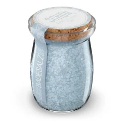 Badesalz Naturkosmetik Schön, dass es dich gibt Glastopf mit Korken 125g von La Vida