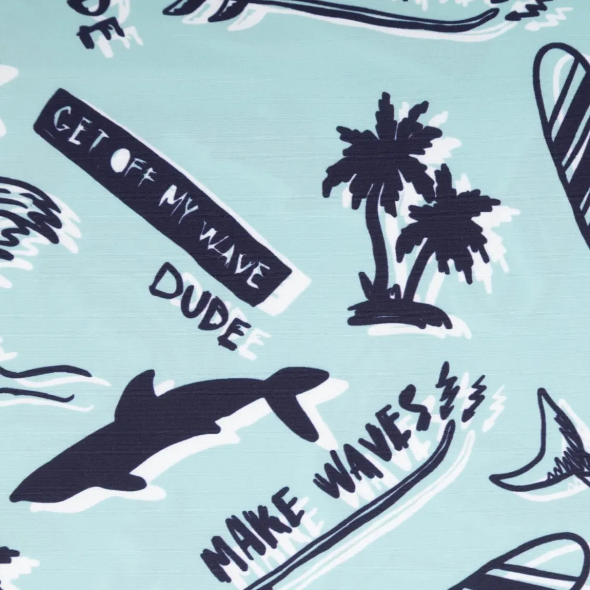 Badeshorts Stoff Surfers Paradise recycelt wasserabweisend schnell trocknend türkis 1,48m Breite
