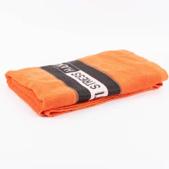 Badetuch aus Baumwolle Anti Stress Handtuch orange schwarz weiß 70x140cm von La Vida