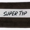 Badetuch aus Baumwolle Super Typ schwarz weiß 70x140cm von La Vida