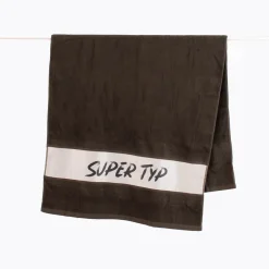 Badetuch aus Baumwolle Super Typ schwarz weiß 70x140cm von La Vida