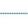 Band Fäden Polyester geflochten blau braun Breite: 7mm