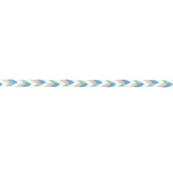 Band Fäden Polyester geflochten blau grün rosa weiß Breite: 7mm