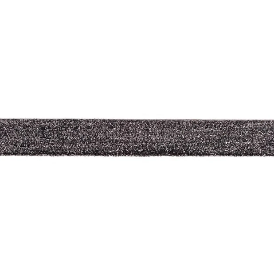 Band Glitzer dunkelgrau Breite: 2,5cm