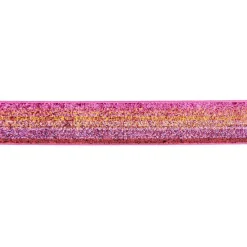 Band Glitzer Farbverlauf rosa lila Breite: 2,5cm