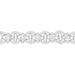 Band Glitzer silber Breite:2cm