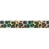 Band Leopardenmuster pastel rainbow Meterware Breite: 25cm