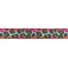 Band Leopardenmuster pink Meterware Breite: 25cm