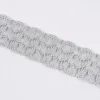 Band Lurex Glitzer silber Breite: 3,5cm