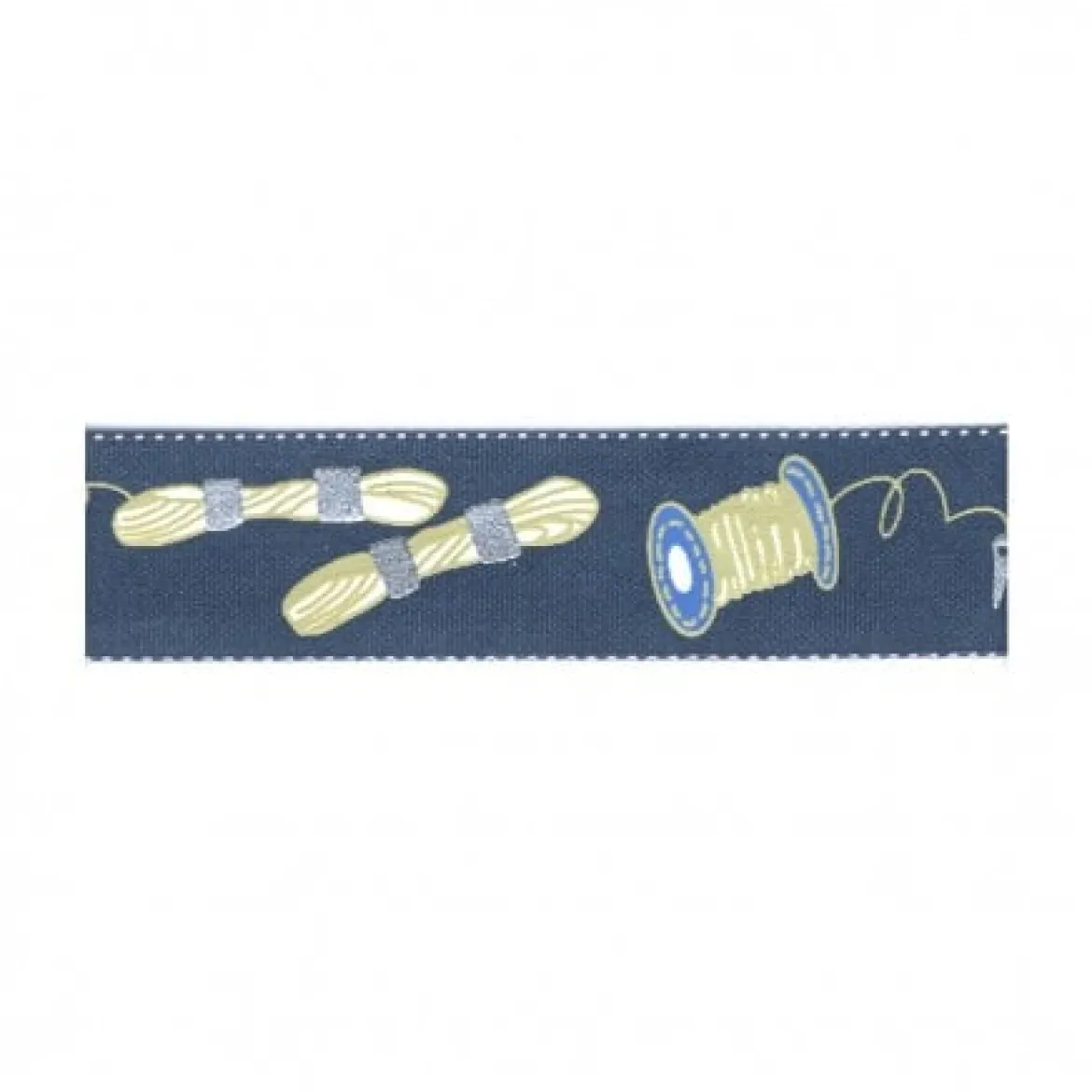 Band Nähmotive blau Breite: 20mm