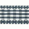 Band Zierband dunkelblau kariert Breite: 2,5cm