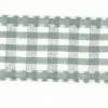 Band Zierband grau kariert Breite: 2,5cm