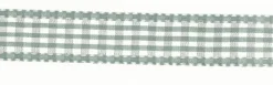 Band Zierband grau kariert Breite: 2,5cm