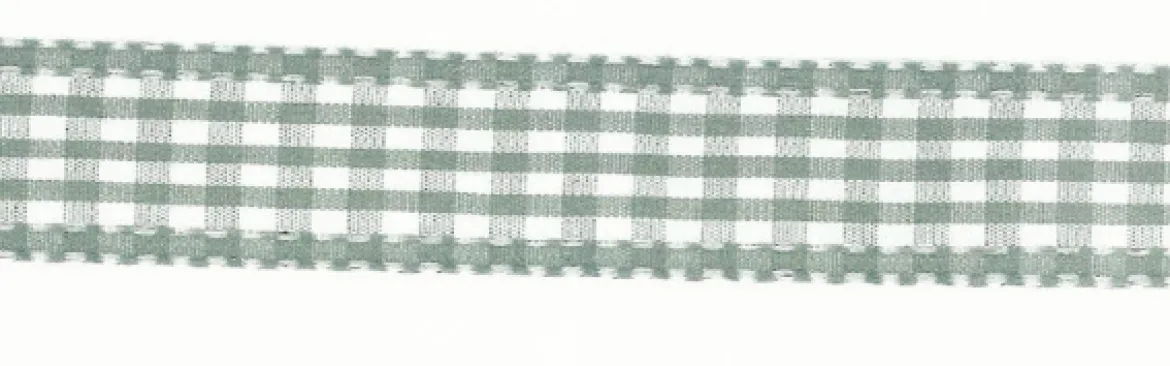 Band Zierband grau kariert Breite: 2,5cm