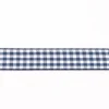 Band Zierband kariert dunkelblau Breite: 1,5cm