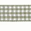 Band Zierband kariert hellbraun Breite: 1,5cm