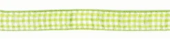 Band Zierband kariert lime Breite: 1,5cm