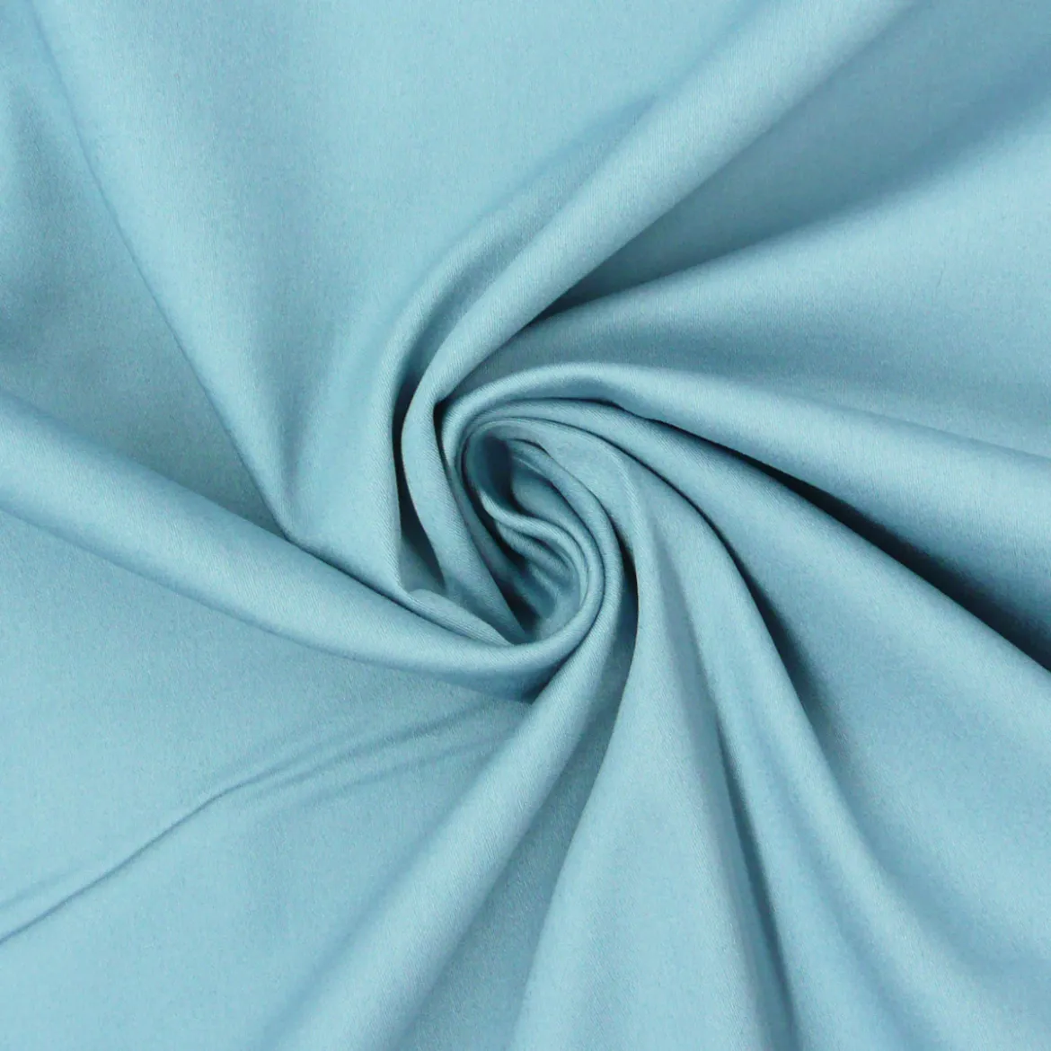 Baumwolle Stoff Satin Spandex hellblau 1,45m Breite